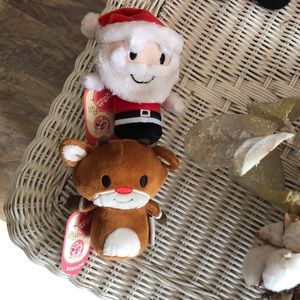 Hallmark Itty Bittys Santa and Rudolph